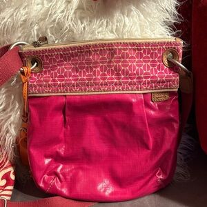 Fossil Fuchsia Crossbody Bag